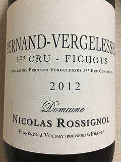 Dom. Nicolas Rossignol Pernand Vergelesses 1er Cru Les Fichots