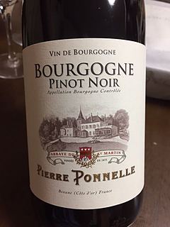 Pierre Ponnelle Côteaux Bourguignons Pinot Noir(ピエール・ポネル コトー・ブルギニヨン ピノ・ノワール)