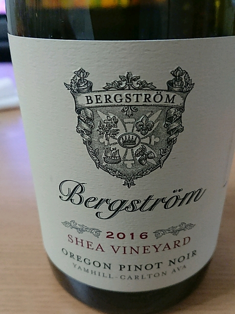 Bergström Shea Vineyard Pinot Noir(ベルグストロム シェア・ヴィンヤード ピノ・ノワール)