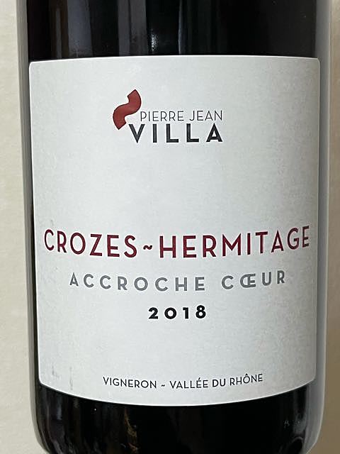 Pierre Jean Villa Crozes Hermitage Accroche Coeur(ピエール・ジャン・ヴィラ クローズ・エルミタージュ アクロシュ・クール)