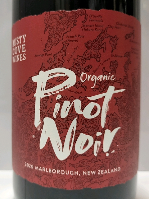 Misty Cove Organic Pinot Noir(ミスティ・コーヴ オーガニック ピノ・ノワール)