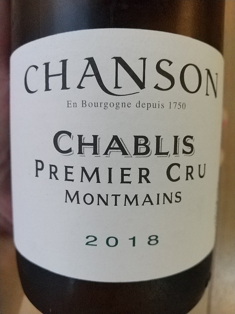 Chanson Chablis 1er Cru Montmains(シャンソン シャブリ プルミエ・クリュ モンマン)