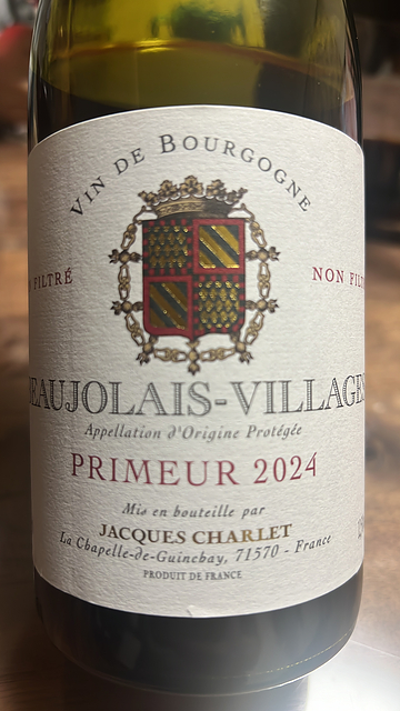 Jacques Charlet Beaujolais Villages Primeur(ジャック・シャルル ボージョレ・ヴィラージュ プリムール)