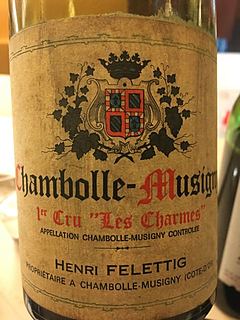 Henri Felettig Chambolle Musigny 1er Cru Les Charmes(アンリ・フェレティグ シャンボール・ミュジニー プルミエ・クリュ レ・シャルム)