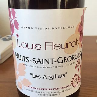 Louis Fleurot Nuits Sait Goerges Les Argillats Rouge(ルイ・フルーロ ニュイ・サン・ジョルジュ レ・ザルジラ ルージュ)