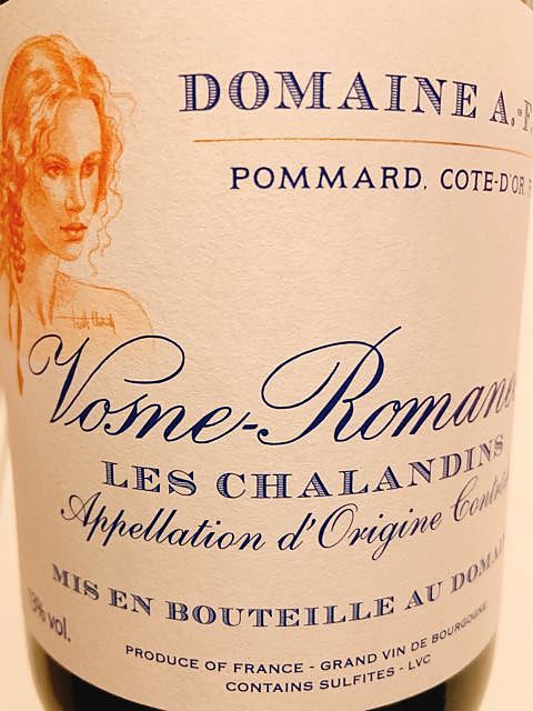 Dom. A. F. Gros Vosne Romanée Les Chalandins(ドメーヌ・アンヌ・フランソワーズ・グロ ヴォーヌ・ロマネ レ・シャランダン)