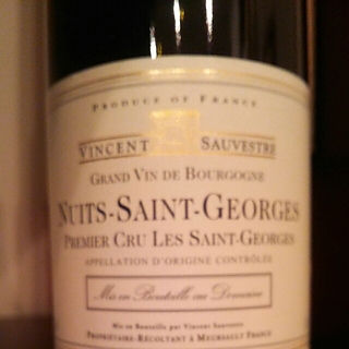 Vincent Sauvestre Nuits Saint Georges 1er Cru Les Saint Georges