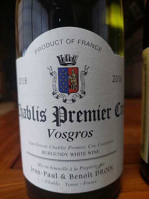 Jean Paul & Benoit Droin Chablis 1er Cru Vosgros