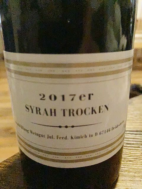 Weingut Jul. Ferd. Kimich Syrah trocken