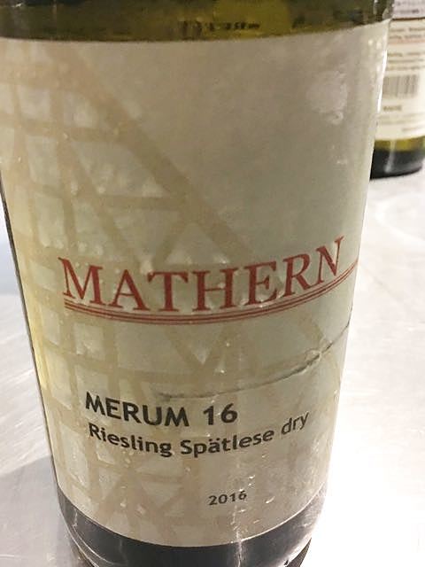 Mathern Merum 16 Riesling Spätlese(マテルン メルム リースリング シュペートレーゼ)