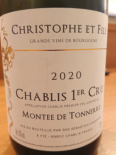 Christophe et Fils Chablis 1er Cru Montée de Tonnerre