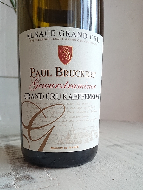 Paul Bruckert Gewürztraminer Grand Cru Kaefferkopf(ポール・ブルケール ゲヴュルツトラミネル グラン・クリュ ケフェルコフ)