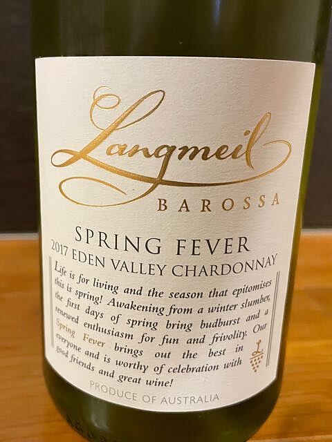 Langmeil Spring Fever Eden Valley Chardonnay(ラングメイル スプリング・フィーバー イーデン・ヴァレー シャルドネ)