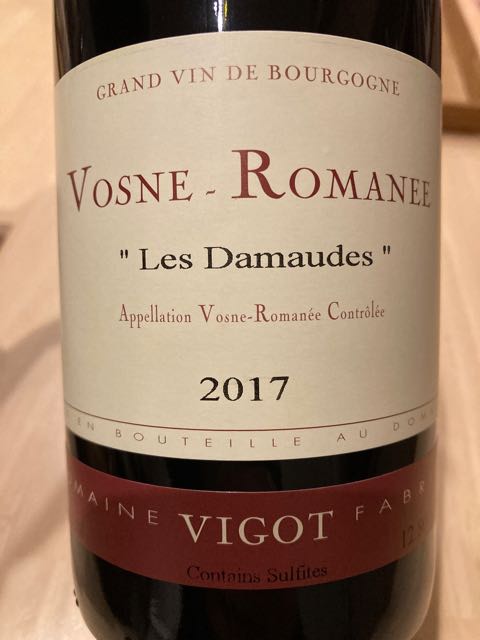 未開栓古酒2000 Vosne-Romanée 750ml Vigotワイン 未開栓古酒2000 Vosne-Romanée 750ml Vigotワイン
