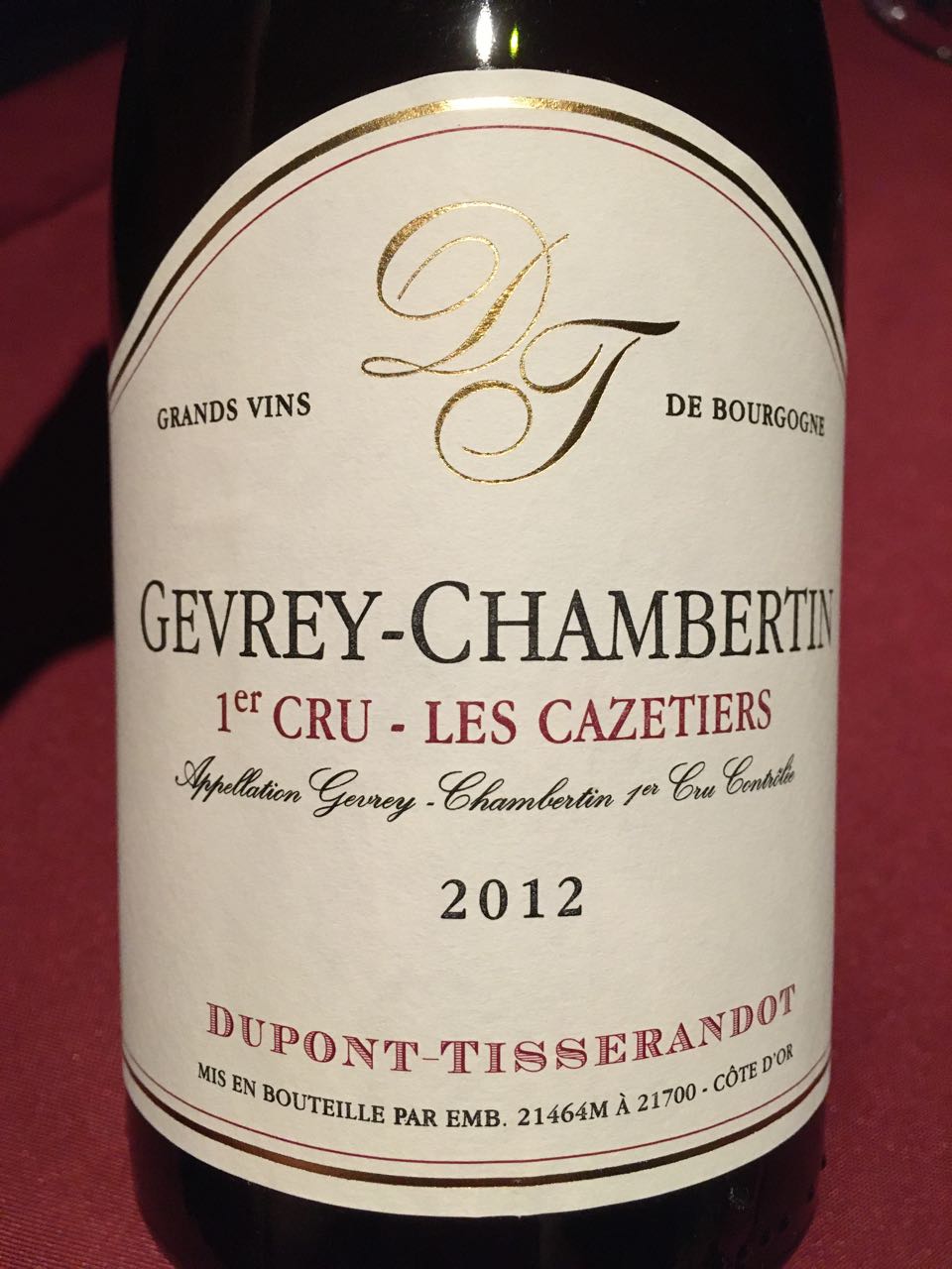Dupont Tisserandot Gevrey Chambertin 1er Cru Les | Vinica