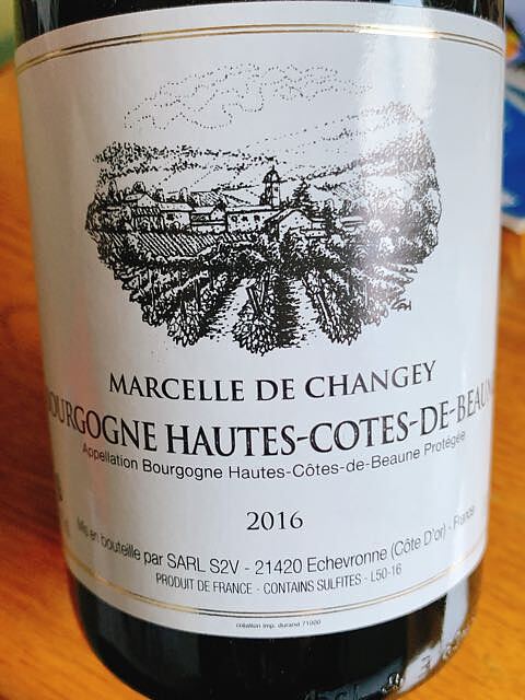 Marcelle de Changey Bourgogne Hautes Côtes de Beaune(マルセル・ド・シャンジェ ブルゴーニュ・オート・コート・ド・ボーヌ)