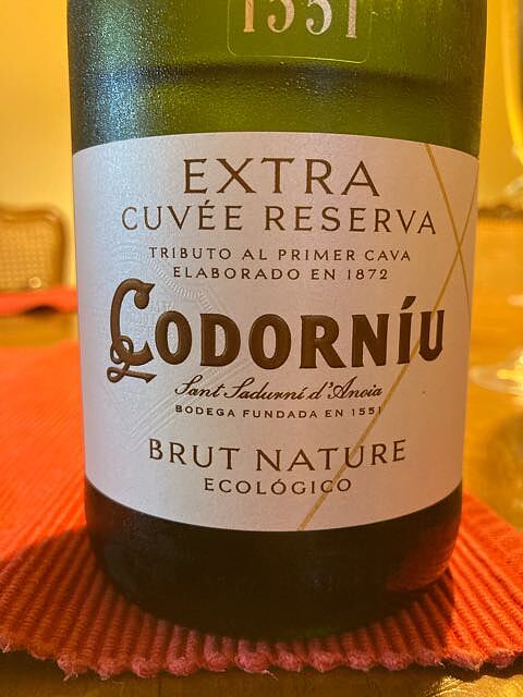 Codorníu Extra Cuvée Reserva Brut Nature Ecológico(コドーニュ エクストラ キュヴェ・レゼルヴァ ブリュット・ナチュール エコロジコ)