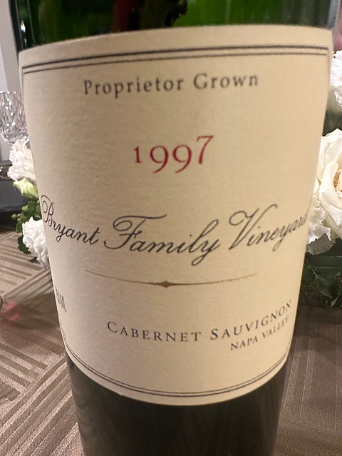 Bryant Family Vineyard Cabernet Sauvignon 1997