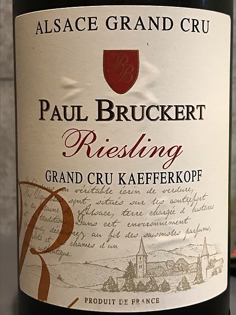 Paul Bruckert Riesling Grand Cru Kaefferkopf