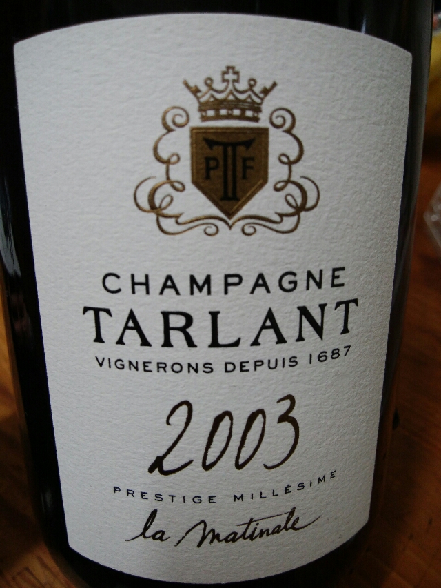 タルラン　ラ マティナル　2003 タルラン】ブリュット・ラ・マティナル・ナチュール[2003