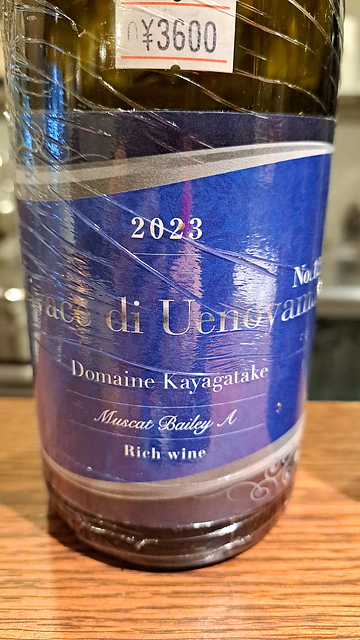 Dom. Kayagatake Vivace di Uenoyama Muscat Bailey A Rich wine