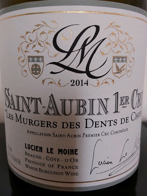 Lucien Le Moine Saint Aubin 1er Cru Les Murgers des Dents de Chien