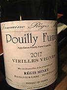 Dom. Régis Minet Pouilly Fumé Vieilles Vignes(2017)