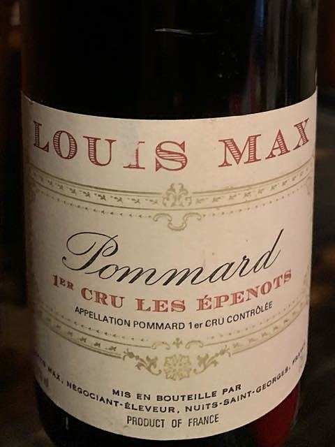 Louis Max Pommard 1er Cru Les Epenots(ルイ・マックス ポマール プルミエ・クリュ レ・ゼプノ)