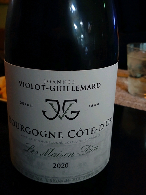 Joannès Violot Guillemard Bourgogne Côte d'Or Les Maison Dieu