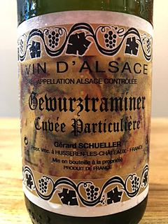 Gérard Schueller Gewürztraminer Cuvée Particulière(ジェラール・シュレール ゲヴュルツトラミネール キュヴェ・パルティキュリエール)