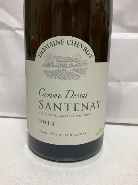 Dom. Chevrot Santenay Comme Dessus Blanc(ドメーヌ・シュヴロ サントネイ シャルム・ドスュ ブラン)