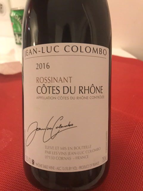 Jean Luc Colombo Côtes du Rhône Rossinant