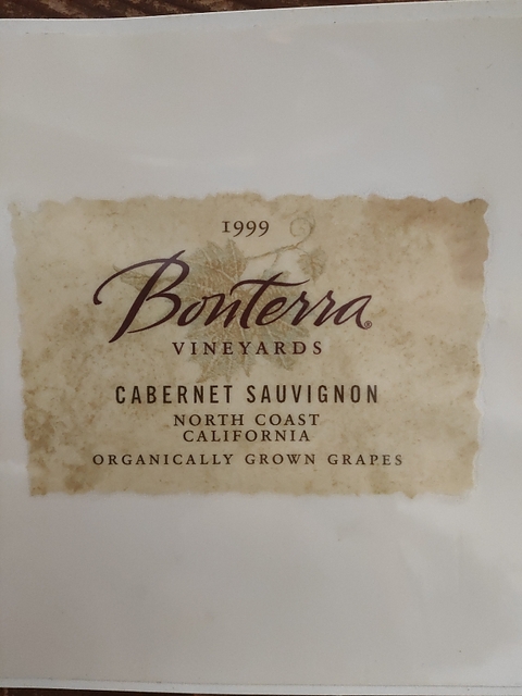Bonterra Cabernet Sauvingnon North Coast