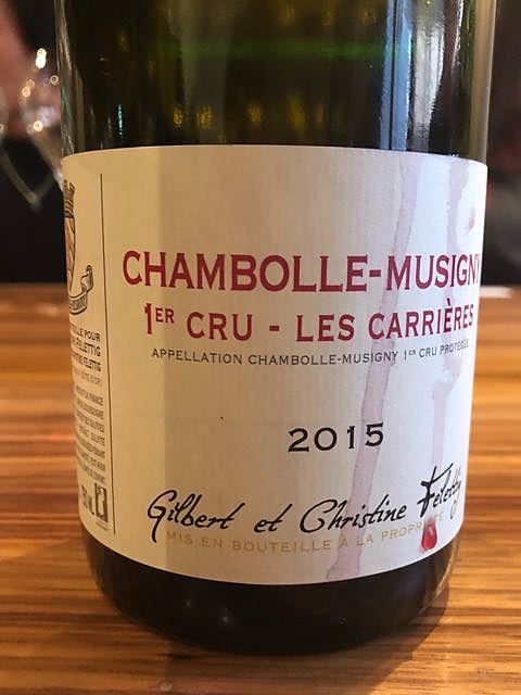 Gilbert et Christine Felettig Chambolle Musigny 1er Cru Les Carrières(ジルベール・エ・クリスティーヌ・フェレティグ シャンボール・ミュジニー プルミエ・クリュ レ・カリエール)