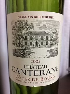 Ch. Canterane Côtes de Bourg(シャトー・カントラーヌ コート・ド・ブール)