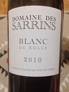 Dom. des Sarrins Les Sarrins Blanc de Rolle