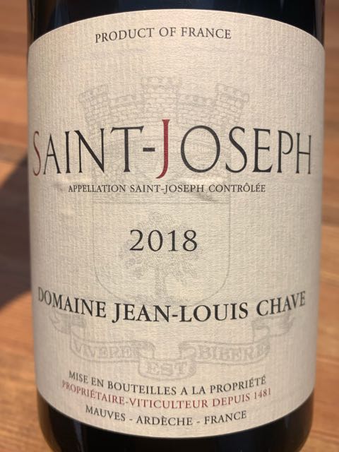 Dom. Jean Louis Chave Saint Joseph(ドメーヌ・ジャン・ルイ