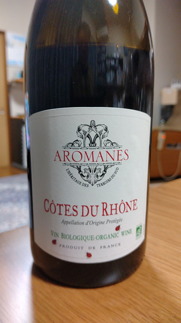 Aromanes Côtes du Rhône Rouge Bio