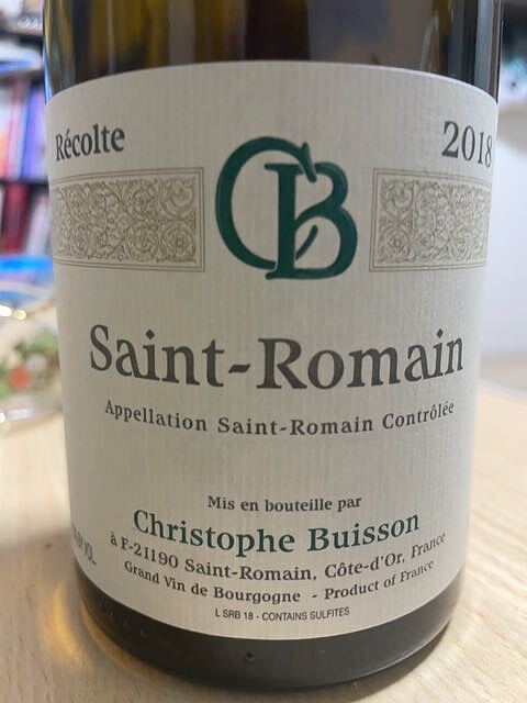 Christophe Buisson Saint Romain Blanc(クリストフ・ビュイッソン サン・ロマン ブラン)