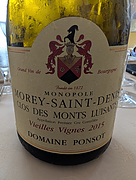 ドメーヌ・ポンソ モレ・サン・ドニ プルミエ・クリュ クロ・デ・モン・リュイザン モノポール ヴィエイユ・ヴィーニュ(2015)