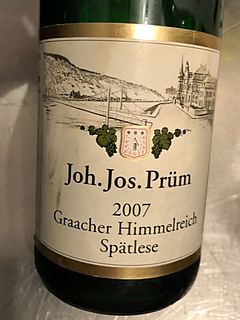 Joh. Jos. Prüm Graacher Himmelreich Spätlese(ヨハン・ヨゼフ・プリュム グラーヒャー ヒンメルライヒ シュペトレーゼ)