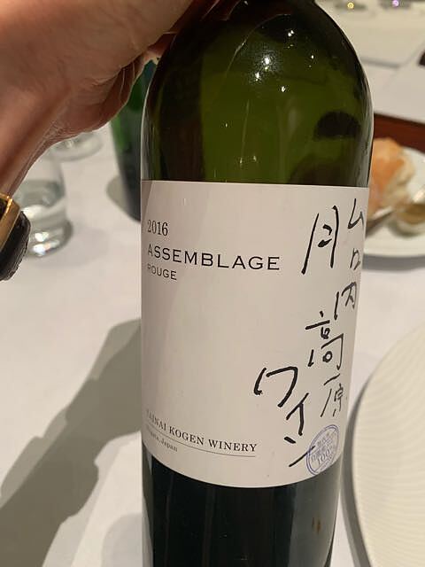 胎内高原ワイン Assemblage Rouge 2016
