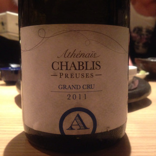 Athénaïs Chablis Grand Cru Les Preuses(アテナイス シャブリ グラン・クリュ レ・プリューズ)