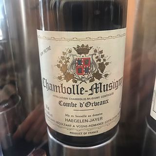 Haegelen Jayer Chambolle Musigny Combe d'Orbeaux