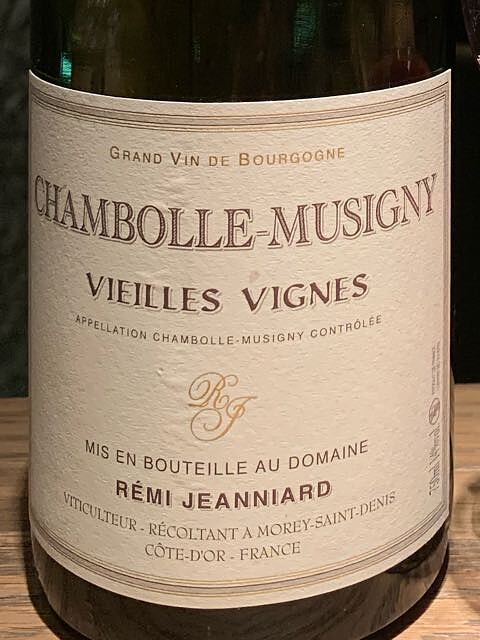 Rémi Jeanniard Chambolle Musigny Vieilles Vignes