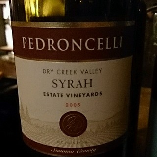 Pedroncelli Estate Vineyards Syrah