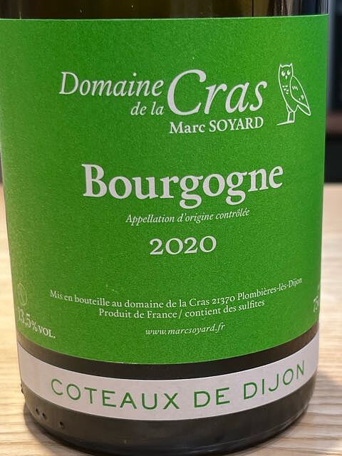 Dom. de la Cras Bourgogne Blanc(ドメーヌ・ド・ラ・クラ ブルゴーニュ ブラン)
