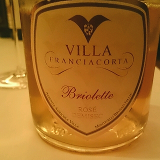 Villa Franciacorta Rosé Demi Sec Briolette(ヴィッラ フランチャコルタ ロゼ ドゥミ・セック)