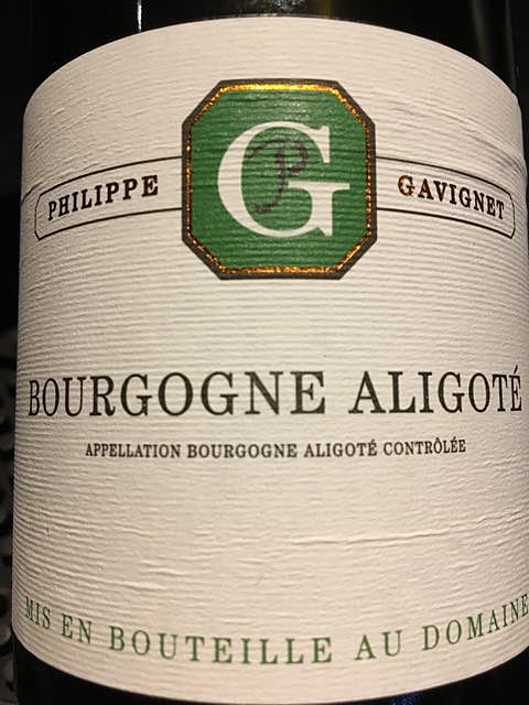 Philippe Gavignet Bourgogne Aligoté(フィリップ・ガヴィネ ブルゴーニュ・アリゴテ)