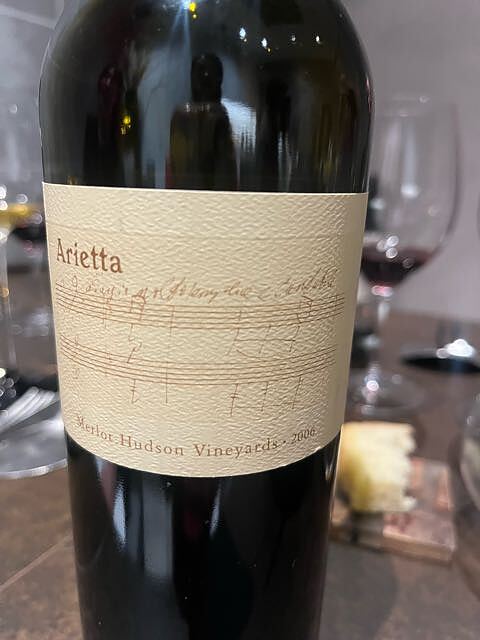 Arietta Merlot Hudson Vineyards